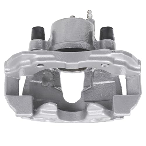 Image of Detroit Axle - Front Right Brake Caliper for 2013-2019 Ford C-Max Escape | Focus, Passenger Side Disc Brake Caliper with Bracket 2014 2015 2016 2017 2018 Replacement