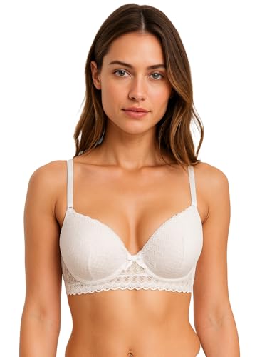 Image of Viola's Secret 6 Pack of Color Print T-Shirt Bras B Cup C Cup and D Cup