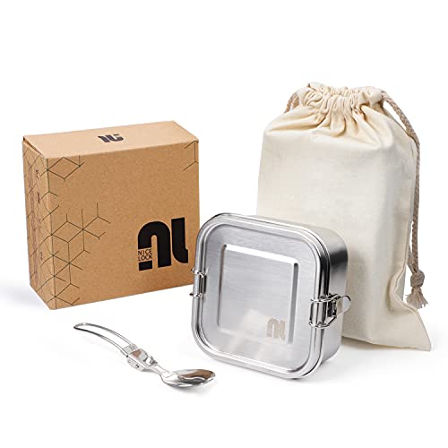 nicelock Edelstahl Brotdose Für Kinder Brotzeitdose Klein Mit...