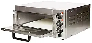 Single Deck Pizza Oven with Stone & Timer with 4 Year Warranty