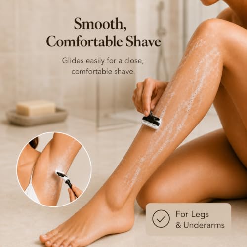 Image of Fragrance-Free Shaving Soap Bar for Women with Shea Butter, 2 Bars