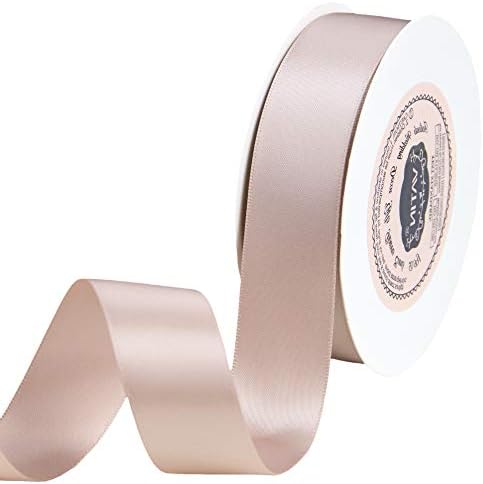 VATIN 6mm Double Faced Red Polyester Satin Ribbon - 45 Metre for Gift Wrapping Ornaments Party Favor Braids Baby Shower Decoration Floral Arrangement Craft Supplies