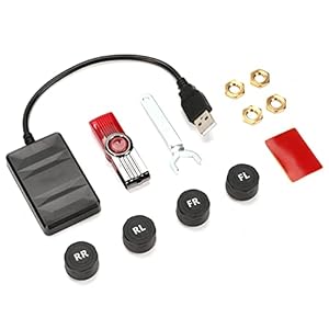 Bnineteenteam USB-Reifendruckkontrollsystem mit 4 Sensoren