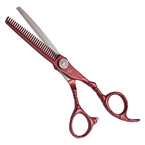 Ensemble de ciseaux à cheveux et ciseaux de coiffure colorés avec étui cuir - 5