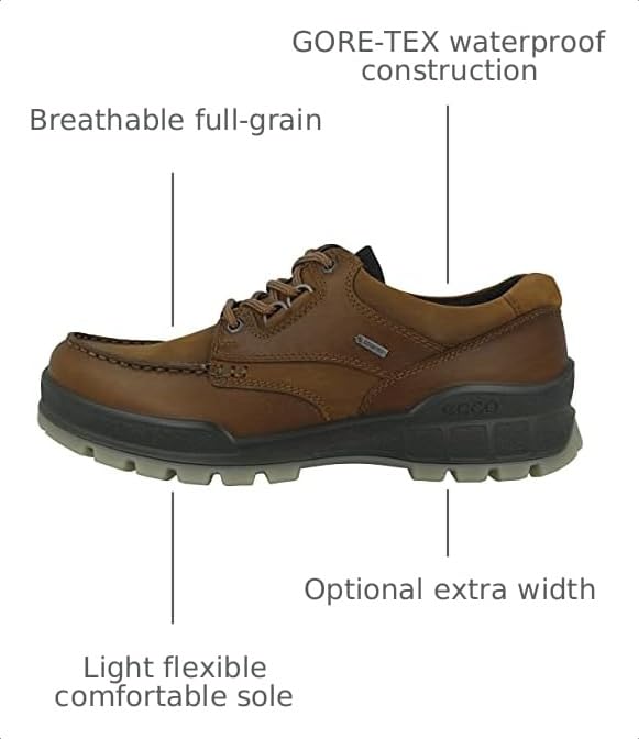 Image of Ecco Men's Track II Low GORE-TEX waterproof outdoor hiking shoe