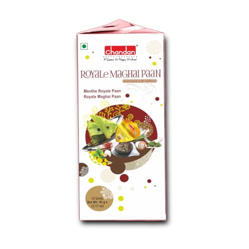 See full amazon price history chart for Chandan Mouth Freshener Fresh Mint Paan Royal Maghai | 15 Pieces | 90 Grams | No Tobacco and No Artificial Colours Chandan Mouth Freshener Fresh Mint Paan Royal Maghai | 15 Pieces | 90 Grams | No Tobacco and No Artificial Colours (B094VNX3QF) Amazon Price History, Amazon Price Tracker