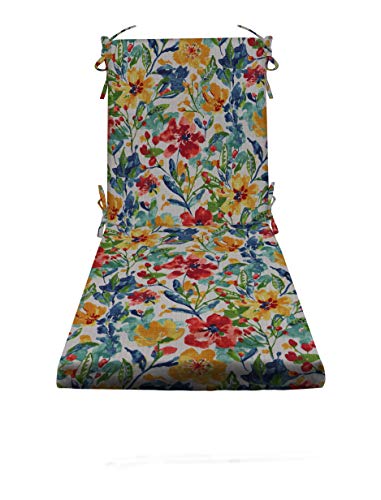 RSH DECOR: Foam Chaise Lounge Seat Cushion | 72” x 21” x 3” | All-Weather Spun Fabric | Water and Fade-Resistant | Outdoor Chair Cushion for Patio Furniture | Oakmont Hightown Festival