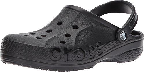 Crocs Unisex-Adult Baya Clogs, Black, 10 Women/8 Men