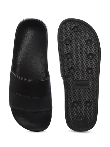 Image of hummel CAMP MEN COLOUR BLOCK SLIDERS Comfortable Cushioned Sole Arch Support Durable Lightweight Flexible Trendy Style Flip flops and Slippers Slides for Men Daily use Chappal