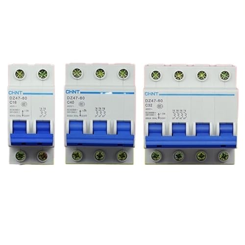 MCB DZ47-60 3P disyuntor automático trifásico para proteger motores de climatización de 32A