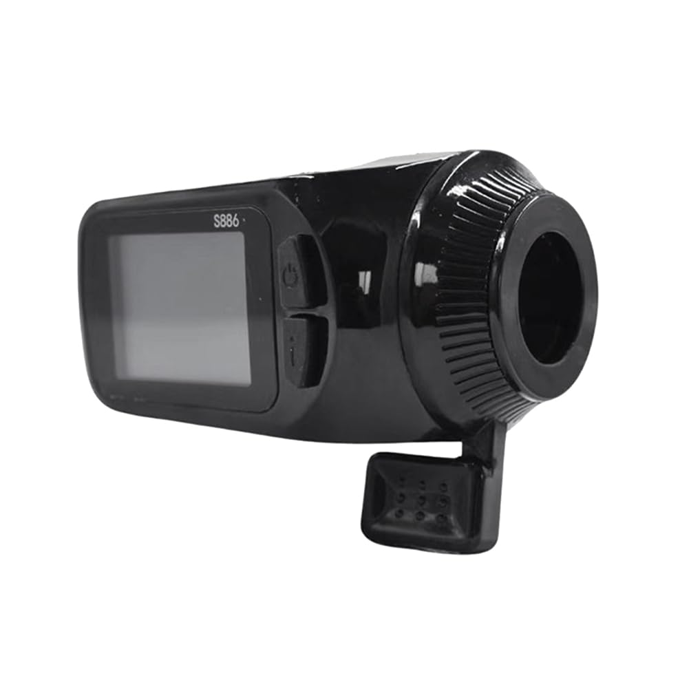 Panneau LCD S886 Pour Vélo Électrique – 24V à 60V – Accélérateur Pouce 5PIN – SODIAL Noir