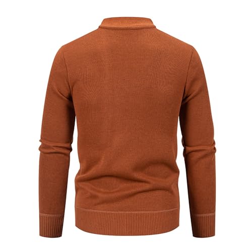 Men's Cardigan Sweater Long Sleeve Casual V Neck Button Down Knitted Sweater with Rib Knit Edge3