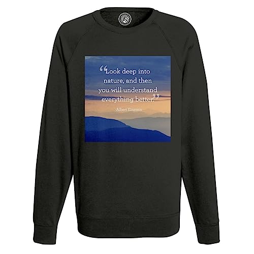Sweat Albert Einstein Look Deep pour Homme Inspirant et Passionné de Science