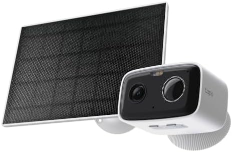 Tapo C400 KIT 1080p Solar Surveillance Camera for Outdoors, Colour Night Vision, WiFi 2.4 GHz, Two-Way Audio, Person Detection, Local Storage via MicroSD Card or H500 Homebase