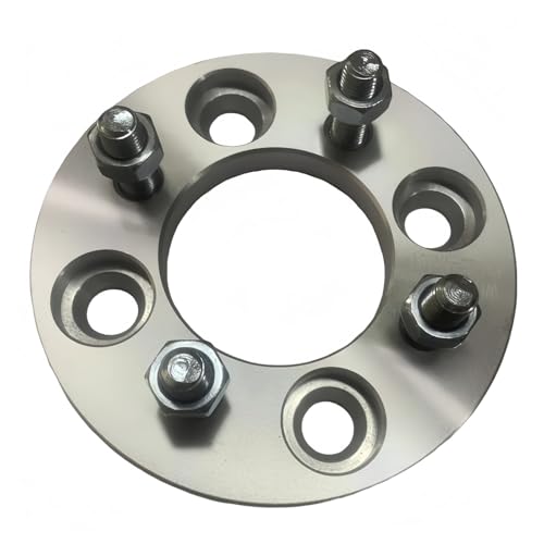 Espaciadores de ruedas 2 adaptadores de rueda 15 mm, espaciadores PCD 4 x 100 a 114,3, orificio central 60, pernos M12 1,5