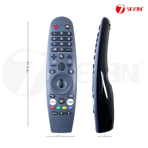 Image of 7SEVEN Compatible Hyundai Tv Remote Original 55UDHYW1I5 Model 55 Inch Ultra HD Frameless Web OS Smart Led Television Without Voice Command Replica of Genuine Remotes Control