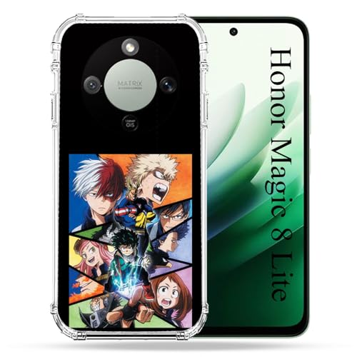 Coque Honor Magic 8 Lite 5G Manga Design Renforcé Antichoc Noir