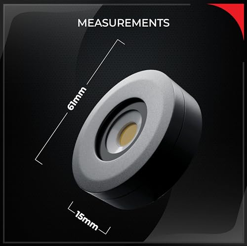 Nortek Platina+ 5W COB LED Surface Spotlight | Focus Light for Ceiling, Mirror, Bathroom & Wall Decor | IP66 Waterproof Anti-Glare Light for Balcony, Staircase & Indoor Use | Cool White – Pack of 1