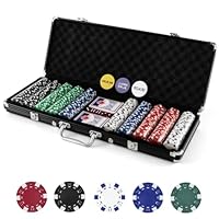 Amazon | ポーカーセット 11gチップ500枚+ブラックケース+マット付き+