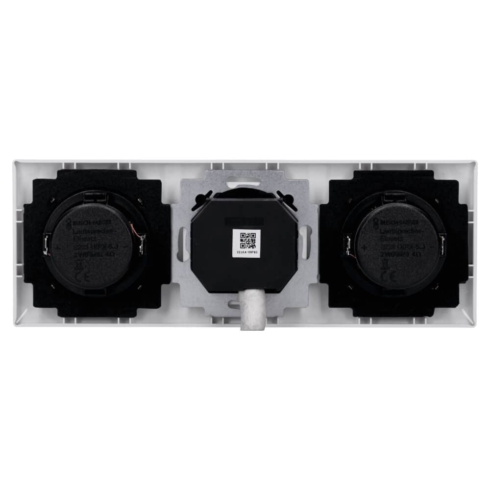 Busch Jäger 8217 U (8217U) Radio Bluetooth encastrable Balance SI (très élégant) Kit complet // Unité radio + 2 haut-parleurs + cadre triple 1723-914 + caches
