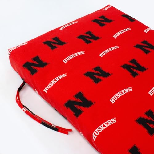Image of College Covers Everything Comfy Nebraska Cornhuskers 2pc Chair Cushion