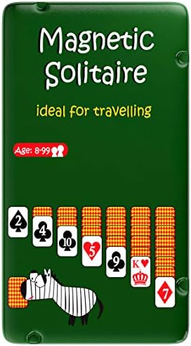 The Purple Cow Magnetic Travel Solitaire Game - Board Games for Kids and Adults. Great for Travel