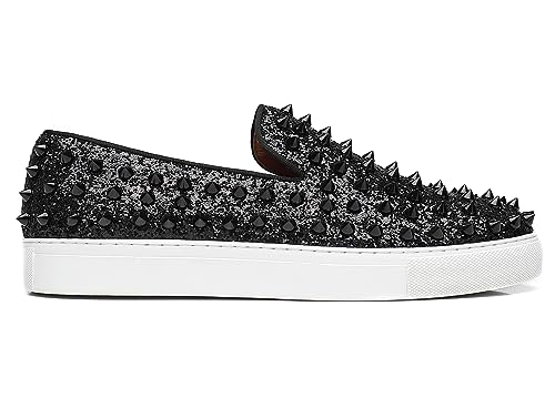 Men Spiked Loafers Party Wedding Prom Fashion Rivets Studded Shoes2