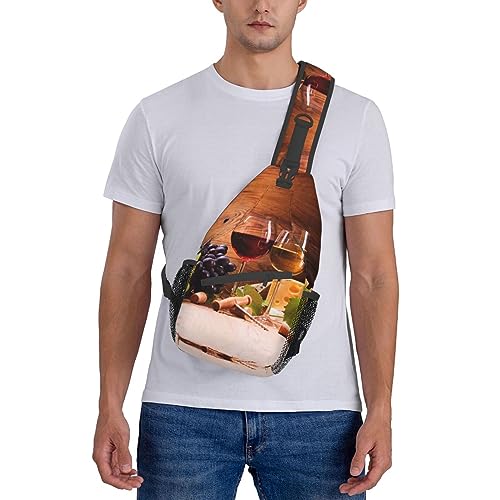 Sac à dos à bandoulière imprimé raisin avec sangle ajustable mixte - 2