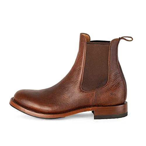 Men's Leather Chelsea Boot with Non-Slip Sole Style 6206