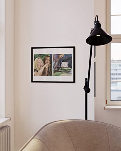 Haus And Hues Framed Meme Wall Art - Cat Meme Canvas Wall Art Funny Wall Decor, Cool Room Decor For Guys, Funny Meme Sign, Super Awesome Poster That Makes You Smile (Black Framed, 12X16) #TOP5