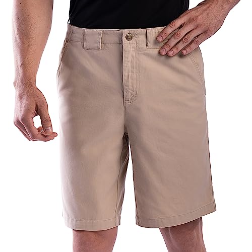 SCOTTeVEST Hidden Cargo Short for Men - 8 Hidden Pockets - Cargo for Travel & More (Pebble, 36)