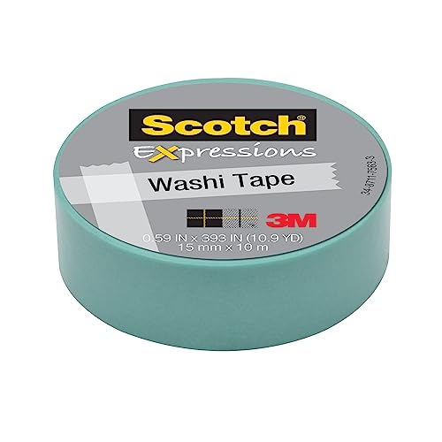 Cinta adhesiva pastel azul expresiones Washi 3M C314-BLU manualidades papel