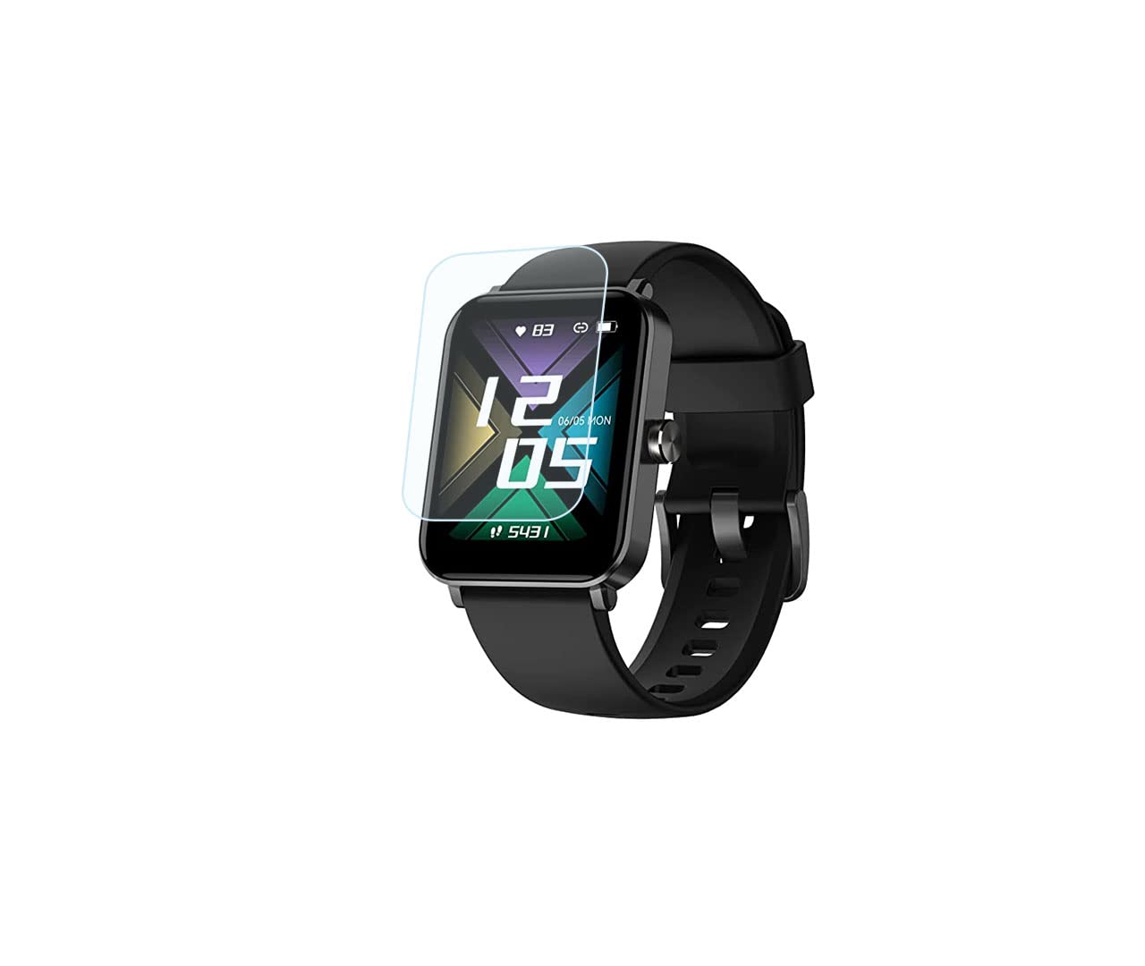 VISU Flexible & Water Resistance Screen Guard for GOQii Smart Vital MaX(Pack of 2)