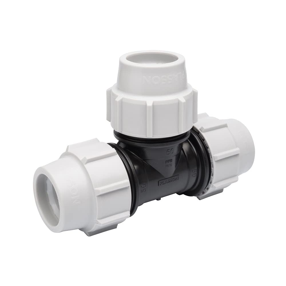 PLASSON MDPE 63mm Equal Tee - 7040