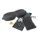 Kinzi Dream Weave Contoured Sleep Mask Includes Carrying Pouch & Ear Plugs for Travel, Shift Work, Meditation