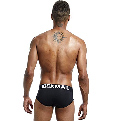 JOCKMAIL 4Pack/PCS Mens Underwear Briefs Breathable Comfortable Mesh Underwear for Men Cotton Fashion Brief4