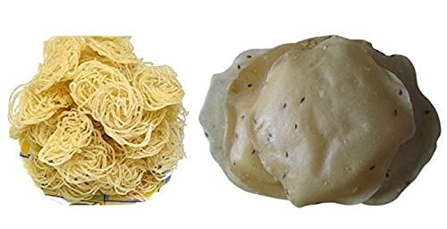 Anuvan®Feel The Utsav Special Papad Kurdai Combo | Wheat kurdai 400Gm + Chawal Papad 500Gm | Special Papad Combo (900Gm)