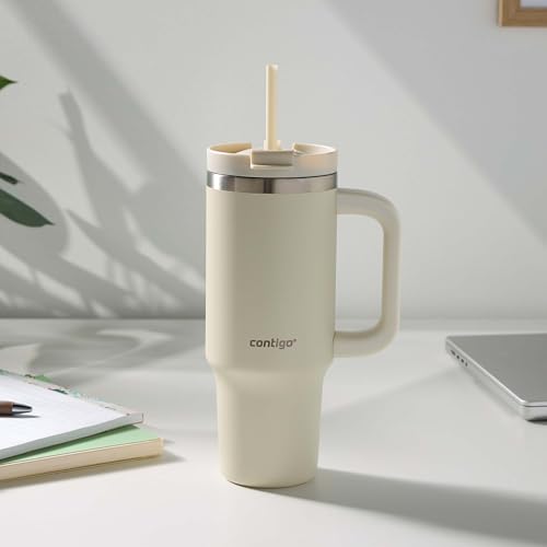 Image of Contigo Streeterville Leak-Proof, 30oz Tumbler, Cold for up to 29 hours, Stainless Steel, Oatmilk