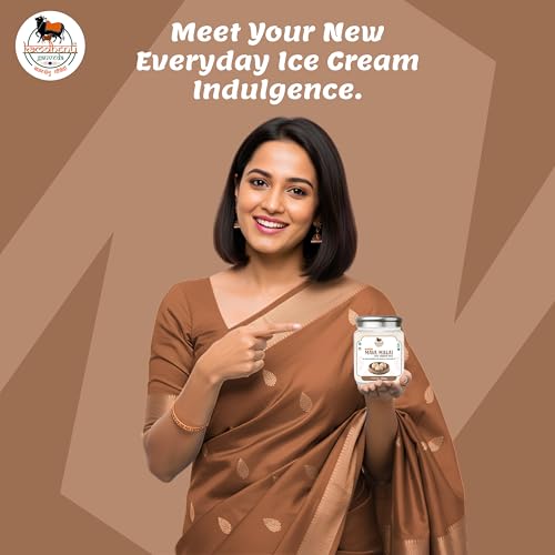 Image of Kamdhenu Gauveda Mava Malai Ice Cream Mix Powder 150g - Instant Homemade Malai Kulfi Premix | No Machine Needed | Eggless & 100% Vegetarian | Makes 500ml+ Malai Ice Cream, Kulfi & Frozen Dessert