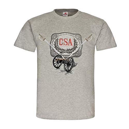 T-shirt de Guerre fédérale d'Amerrika gris large style western USA