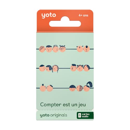 Yoto – Pack conter es un juego – 8 tarjetas de audio para niños en francés para escuchar en narradora nocturna y caja de historias Player y Mini, contenido educativo de 4 a 6 años