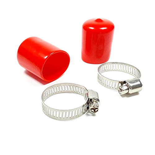 Ispeedytech N54 CHARGE PIPE VACUUM PLUGS CAP COVER for BMW 335i Z4 535i 535xi 335xi 335is 135i e90 e92 e89 3.0l n54 (Red)