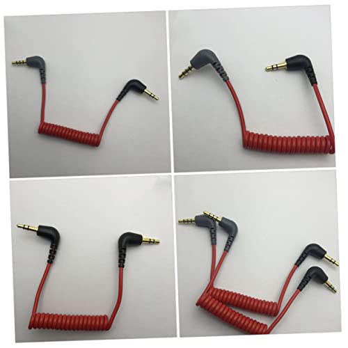 Cable de extensión de audio para conversión de micrófonos para teléfono móvil cable rojo 4