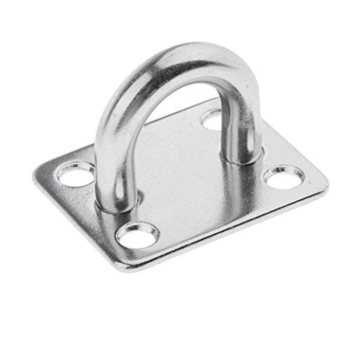 Baoblaze 5 Peças de aço Inoxidável Placa Ocular Almofada Ocular M8 Teto Parede Gancho Gancho