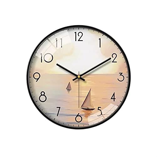 Horloge murale silencieuse pour chambre à coucher garantissant un sommeil paisible