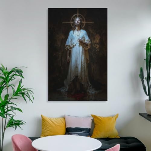 Toile Jésus sinyumoney 16x24inch idée cadeau chrétien