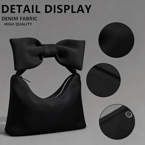 Bolso para mujer, bolso de noche de satén miniatura 6