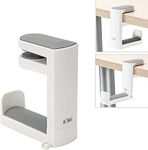 KIWIFOTOS Headphone Stand Headphone Holder with 360° Rotating Headset Holder Headphone Stand Desk Headphone Hanger Headphone Clip Gaming Headset Holder - White