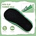 WateLves Kids Toddler Slippers Boys Girls House Shoes Slip on Sock Slippers Lightweight Winter Indoor Outdoor Walking Shoes(Green Soccer,32/33)