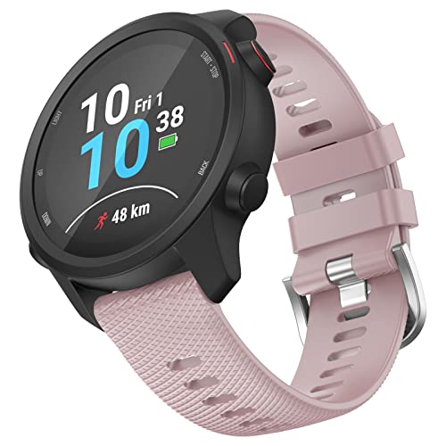 OVERSTEP Garmin Venu 2 Plus Venu SQ�o���h 20mm ���X�g�X�g���b�v �N�C�b�N�����[�X �h�� �\�t�g�V���R���o���h Vivoactive 3 Music Vivomove HR Forerunner 645/245 �~��